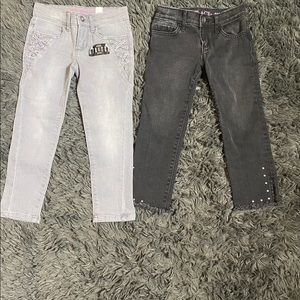 Two pair of never worn Kids Skinny Jeans